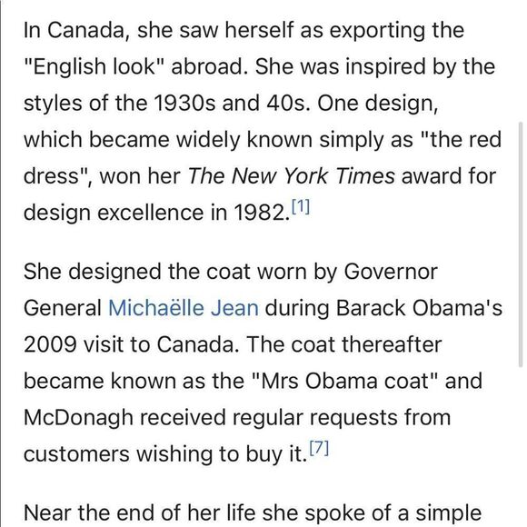 Vintage Pat McDonagh Tweed Wool Women’s Long Dress Coat 8 Medium - Picture 14 of 14